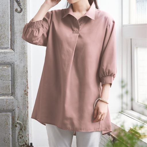 ラクロンバックシャンチュニックシャツ