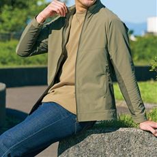 はっ水・接触冷感・切替デザインスタンドジャケット