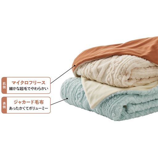 (上から)アイボリー、ブルー<br>※ブルーは完売