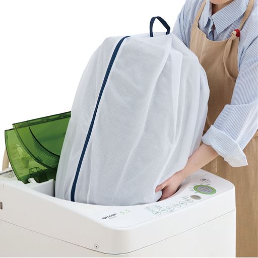 ネットに入れて、洗濯機でお洗濯可能です。<br>※画像はイメージです。