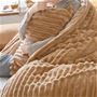 ブラウン ※商品は掛け布団カバーです<br>コーデュロイ風のもこもこが朝まで心地いい。