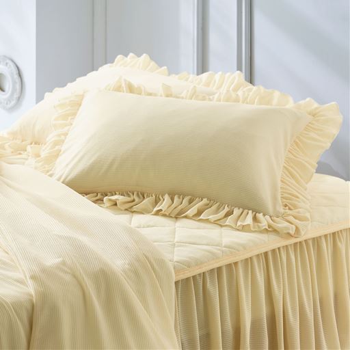 ワッフル素材の枕カバー(吸汗速乾・ルクール)