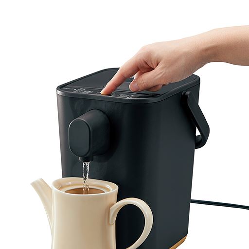 1300Wの「ハイスピード沸騰」でいつでもあたたかい飲み物を。