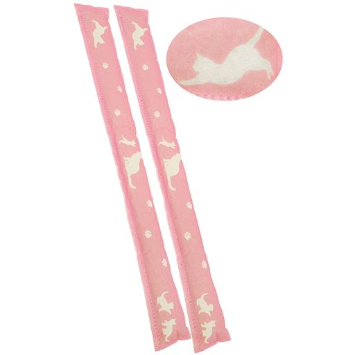 ピンク ネコ柄