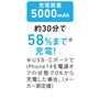 充電容量5000mAh