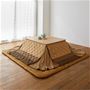 ベージュ<br>長方形M (横120cm×縦80cm×高さ72.5cm)