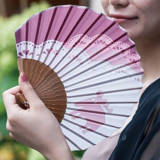 北欧柄扇子