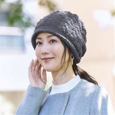 裏ボアニット帽子