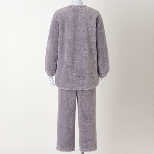 ラベンダーグレー バックスタイル 上下セット