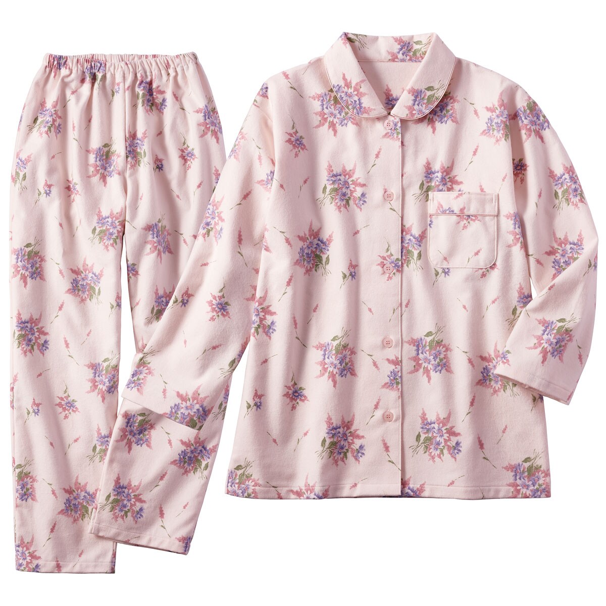 綿100%綿毛布シャツパジャマ - ファッション通販ならセシール