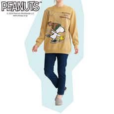 綿混あったか裏起毛プルオーバー(SNOOPY)