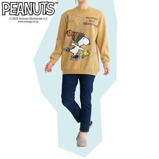 綿混あったか裏起毛プルオーバー(SNOOPY)