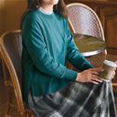 蓄熱保温ニットプルオーバー