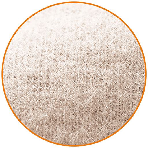 生地拡大 肌側<br>肌側起毛であったか。<br>保湿加工(スキンタッチ加工)で乾燥対策にも◎