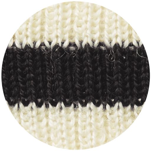 オフホワイト系 (オフホワイト×ブラック)生地アップ