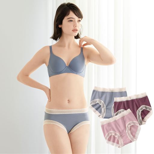 やわらかレースで締めつけにくい(カラーY)