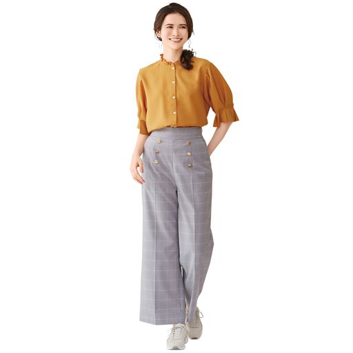 大切なアウターを汚したくない方におすすめ。ロングパンツやワイドパンツに! (着用例)