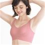 しっかりホールドして広がるバストがきれいに上向き!<br>クラウディピンク 着用例