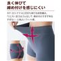 締め付けすぎず、緩すぎない、身体になじむ心地よいフィット感。