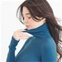 アンティックブルー<br>首にやさしい やわらかで伸びのいい、締め付けを感じにくい素材。タートルネックなどのチクチク防止用にもおすすめ。