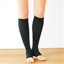 着圧ハイソックス・つま先フリー厚地タイプ
