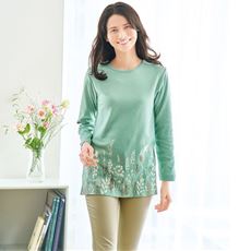 Tシャツ(セミロング丈・綿100%)