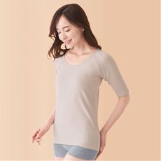 汗取りパッド付きトップス(5分袖)(前汗キャッチャー&reg;)