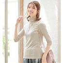 ルーズネックＴシャツ（７分袖）