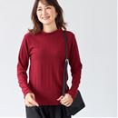 メロー使いハイネックＴシャツ