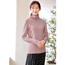 裏起毛ルーズネックTシャツ(綿100%・洗濯機OK)