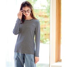 裏起毛クルーネックTシャツ(綿100%・洗濯機OK)