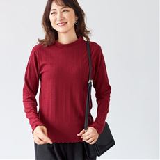 メロー使いハイネックTシャツ(洗濯機OK)