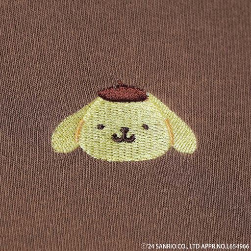 フロント部分の胸元刺繍はポムポムプリン