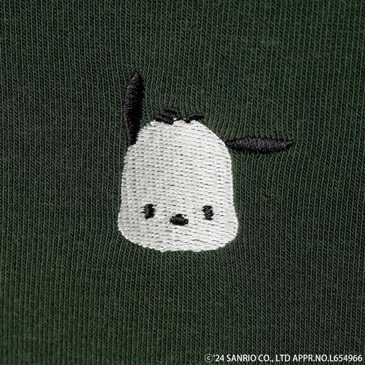 フロント部分の胸元刺繍はポチャッコ
