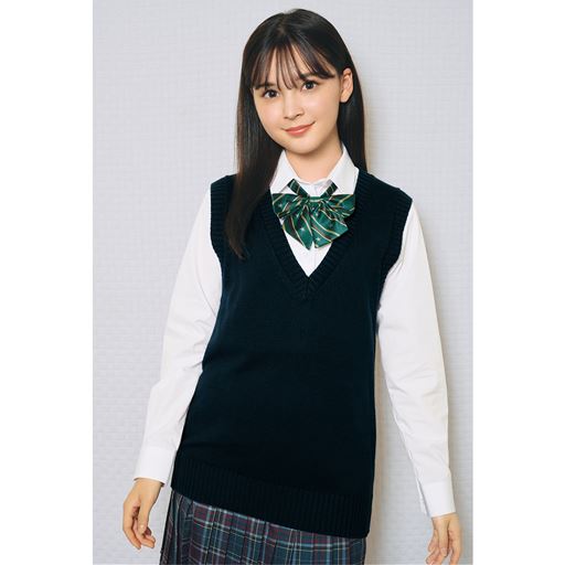 ネイビー<br>モデル身長:164cm<br>Mサイズ着用<br>コーディネート例