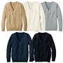 年間使いやすい綿100% Vネックニットセーター(スクール・制服)<br>カラー:ブラック/オフホワイト/キャメル/ライトグレー/ネイビー<br>サイズ:S/M/L/LL