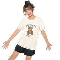 くま柄Tシャツ
