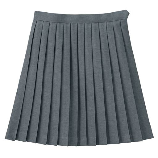 裏地・アジャスター付き プリーツスカート(日本製)(防しわ)(単色)(スクール・制服)