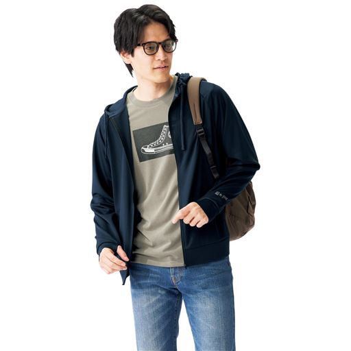 グレー コーディネート例<br>※パーカはJA-838を使用しております。