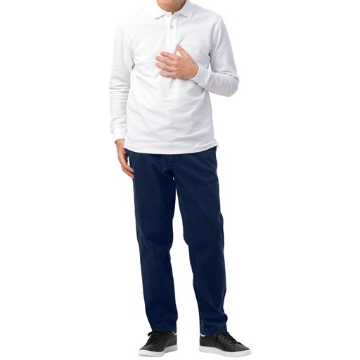 モデル着用例<br>身長177cm<br>(Lサイズ股下73cm着用)