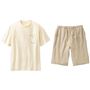 A(オフホワイトTシャツ&パンツ2点セット)