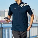 ドライハーフジップ半袖Ｔシャツ（フィラ）