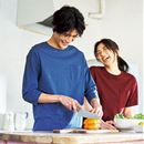 綿１００％クルーネックＴシャツ（７分袖）