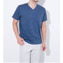 綿１００％ＶネックＴシャツ（半袖）