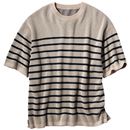 ウォッシャブル・ボーダーニットＴシャツ