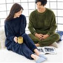 あったかフリースクルーネックパジャマ（男女兼用）