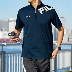 ドライハーフジップ半袖Tシャツ(フィラ)