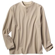 さらっと素材ヘンリーネックTシャツ(長袖)