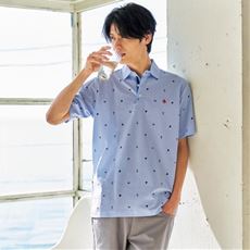 サッカー総柄ポロシャツ(POLO BCS)