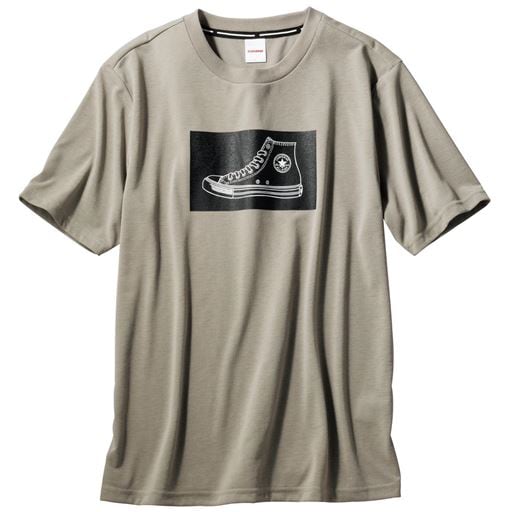 ドライプリント半袖Tシャツ(コンバース)(吸汗・速乾機能付き)